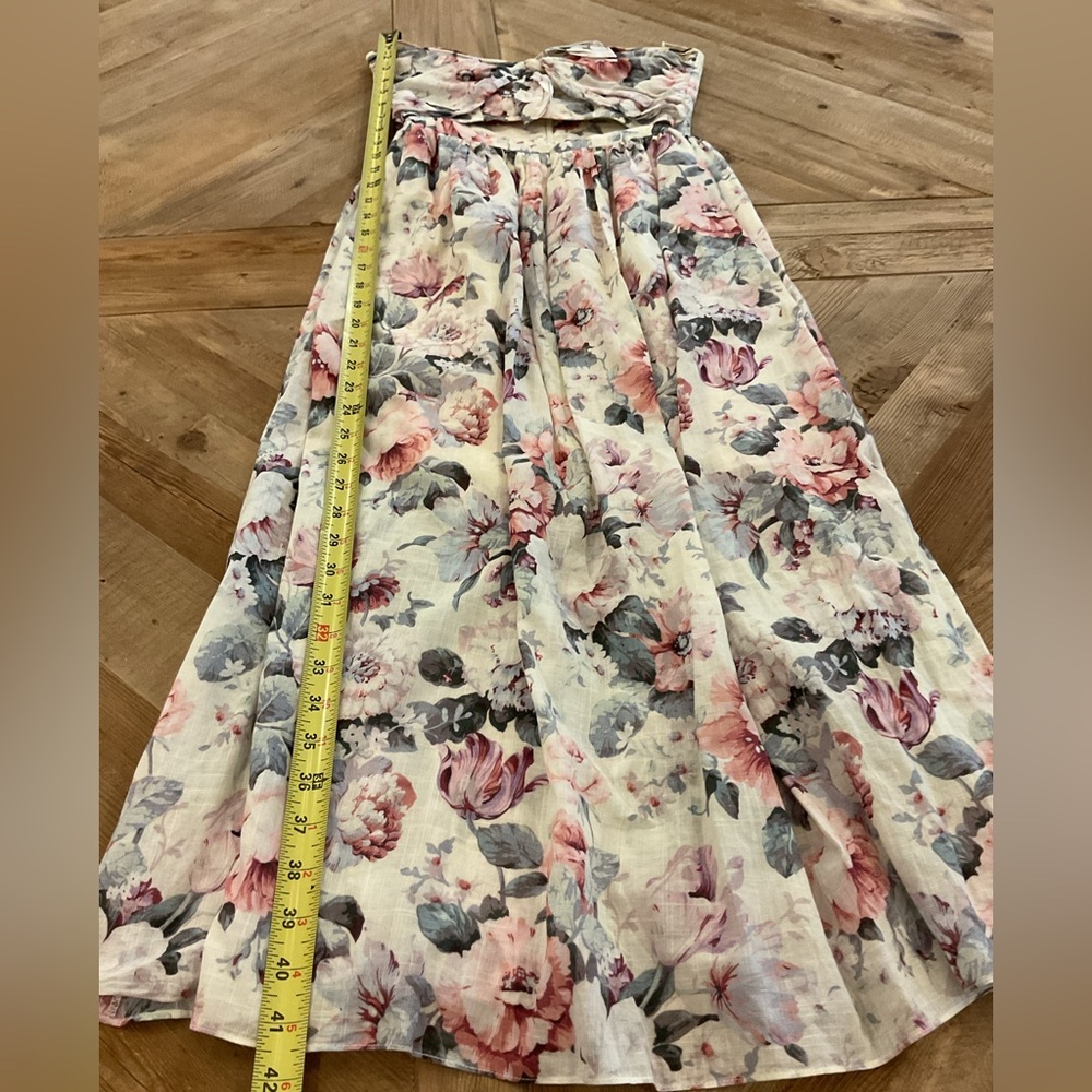 Zimmermann Jasper Tie Floral Cutout Midi Dress (Flawed) - Picture 8 of 11